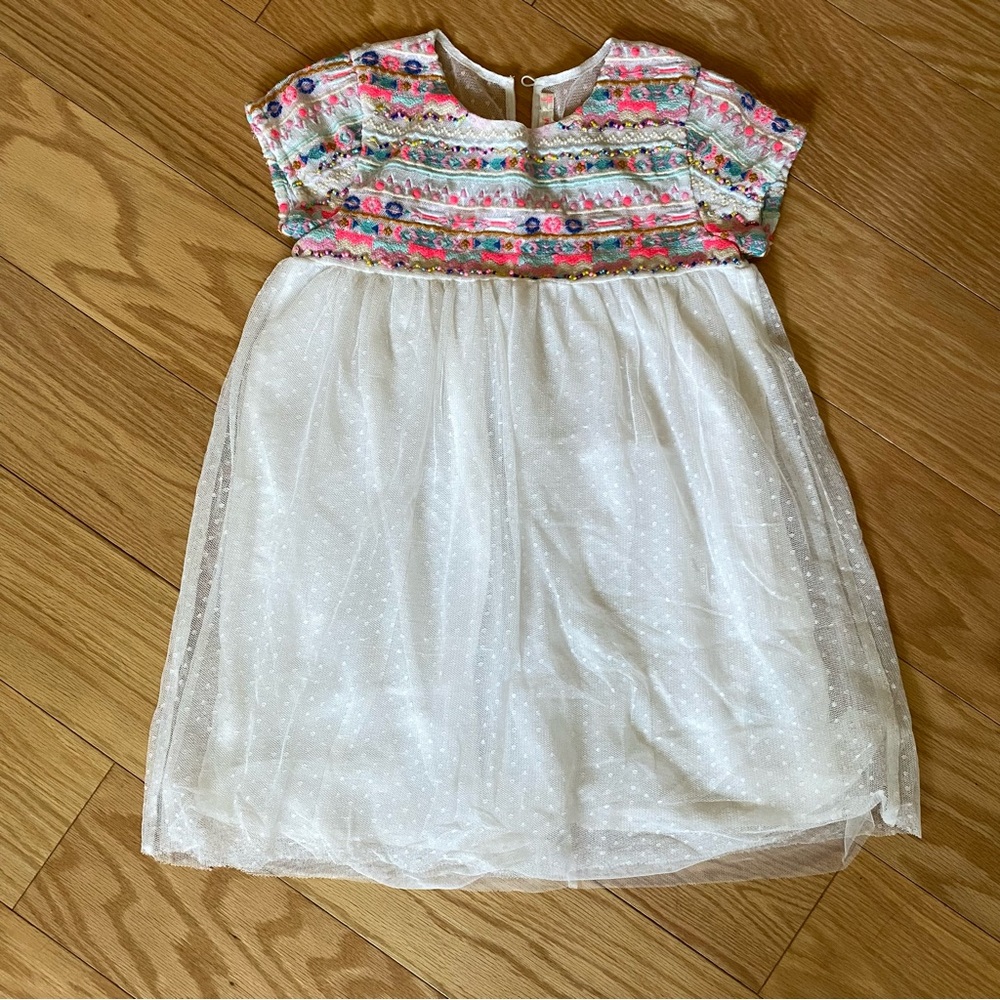 Billieblush embroidered tulle dress